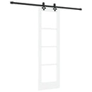Skydedør ORKDAL 61 x 198,5 cm Massivt fyrretræ og glas