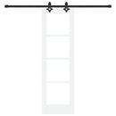 Skydedør ORKDAL 61 x 198,5 cm Massivt fyrretræ og glas