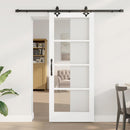 Skydedør ORKDAL 83 x 202 cm Massivt fyrretræ og glas