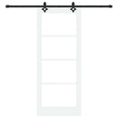 Skydedør ORKDAL 83 x 202 cm Massivt fyrretræ og glas
