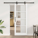 Skydedør ORKDAL 83 x 211 cm Massivt fyrretræ og glas