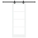 Skydedør ORKDAL 83 x 211 cm Massivt fyrretræ og glas