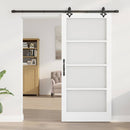 Skydedør ORKDAL 93 x 202 cm Massivt fyrretræ og glas