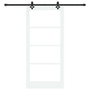 Skydedør ORKDAL 93 x 202 cm Massivt fyrretræ og glas