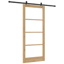 Skydedør ORKDAL 93 x 211 cm Massivt fyrretræ og glas