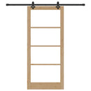 Skydedør ORKDAL 93 x 211 cm Massivt fyrretræ og glas