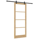Skydedør ORKDAL 93 x 232 cm Massivt fyrretræ og glas