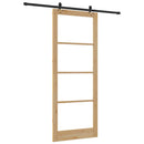 Skydedør ORKDAL 93 x 232 cm Massivt fyrretræ og glas