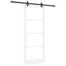 Skydedør ORKDAL 93 x 232 cm Massivt fyrretræ og glas