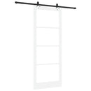 Skydedør ORKDAL 93 x 232 cm Massivt fyrretræ og glas