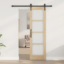Skydedør ORKDAL 61 x 198,5 cm Massivt fyrretræ og glas