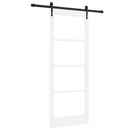 Skydedør ORKDAL 83 x 211 cm Massivt fyrretræ og glas Hvid