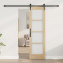 Skydedør ORKDAL 61 x 198,5 cm Massivt fyrretræ og glas