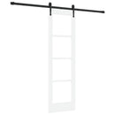 Skydedør ORKDAL 61 x 198,5 cm Massivt fyrretræ og glas Hvid