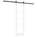 Skydedør ORKDAL 61 x 198,5 cm Massivt fyrretræ og glas Hvid