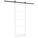 Skydedør ORKDAL 83 x 211 cm Massivt fyrretræ og glas Hvid