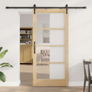 Skydedør ORKDAL 93 x 202 cm Massivt fyrretræ og glas