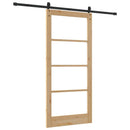 Skydedør ORKDAL 93 x 202 cm Massivt fyrretræ og glas