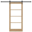 Skydedør ORKDAL 93 x 202 cm Massivt fyrretræ og glas