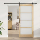 Skydedør ORKDAL 93 x 211 cm Massivt fyrretræ og glas