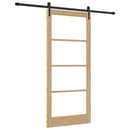 Skydedør ORKDAL 93 x 211 cm Massivt fyrretræ og glas