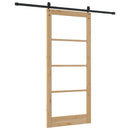 Skydedør ORKDAL 93 x 211 cm Massivt fyrretræ og glas