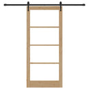 Skydedør ORKDAL 93 x 211 cm Massivt fyrretræ og glas