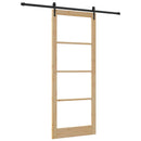 Skydedør ORKDAL 93 x 232 cm Massivt fyrretræ og glas