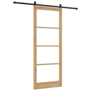 Skydedør ORKDAL 93 x 232 cm Massivt fyrretræ og glas