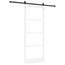 Skydedør ORKDAL 93 x 232 cm Massivt fyrretræ og glas Hvid