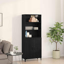 Highboard Sort eg 69,5 x 32,5 x 180 cm Konstrueret træ