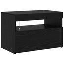TV-skab 2 pcs Sort eg 180 x 35 x 40 cm Konstrueret træ