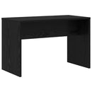 LED Smykkebord Set med spejllys 2 pcs Sort eg Konstrueret træ