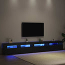 TV-møbelsæt 3 pcs Sort eg 270 x 35 x 40 cm Konstrueret træ