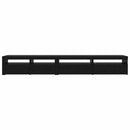 TV-møbelsæt 3 pcs Sort eg 270 x 35 x 40 cm Konstrueret træ
