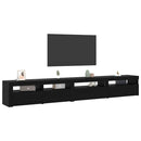 TV-møbelsæt 3 pcs Sort eg 270 x 35 x 40 cm Konstrueret træ
