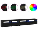 TV-møbelsæt 3 pcs Sort eg 270 x 35 x 40 cm Konstrueret træ