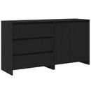 Sideboard 2 stk. Sort 70 x 41 x 75 cm Konstrueret træ