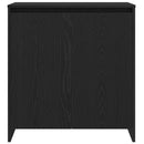 Sideboard 2 stk. Sort 70 x 41 x 75 cm Konstrueret træ