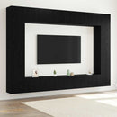 TV-møbelsæt 8 pcs Sort eg 100 x 30 x 30 cm Konstrueret træ