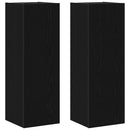 TV-møbelsæt 8 pcs Sort eg 100 x 30 x 30 cm Konstrueret træ