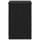 Bord med skuffe 2 pcs Sort eg 140 x 50 x 76 cm Konstrueret træ