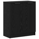 Sideboard med skuffe 3 pcs Sort eg Konstrueret træ