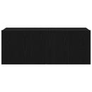 TV-møbelsæt 7 pcs Sort eg 100 x 30 x 30 cm Konstrueret træ