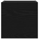 TV-møbelsæt 7 pcs Sort eg 100 x 30 x 30 cm Konstrueret træ