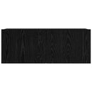TV-møbelsæt 6 pcs Sort eg 100 x 30 x 30 cm Konstrueret træ