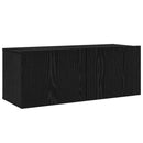 TV-møbelsæt 6 pcs Sort eg 100 x 30 x 30 cm Konstrueret træ