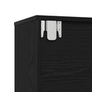 Bogreol 3 pcs Sort eg 36 x 30 x 143 cm Konstrueret træ