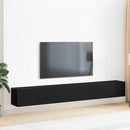 TV-møbelsæt 3 pcs Sort eg 80 x 30 x 30 cm Konstrueret træ