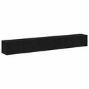 TV-møbelsæt 3 pcs Sort eg 80 x 30 x 30 cm Konstrueret træ